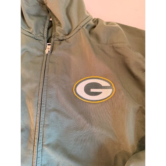 NFL Green Bay Packers Youth Team Apparel Jacket Green/Gold Size L (14/16) Full Z - Picture 13 of 14